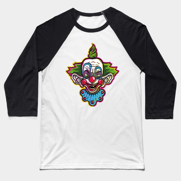 Killer Klown 🤡🤡🤡 Baseball T-Shirt by Blueblur_